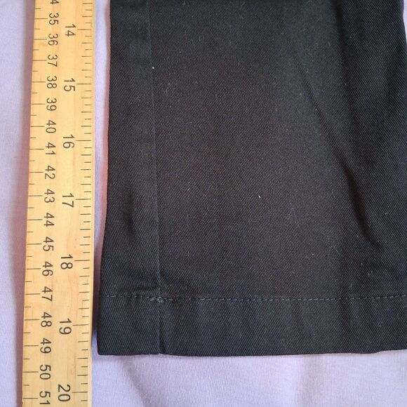 Volcom Boys Youth Pants Black Flat Front Casual Chino Size 7 Adjustable Waist - Picture 4 of 6